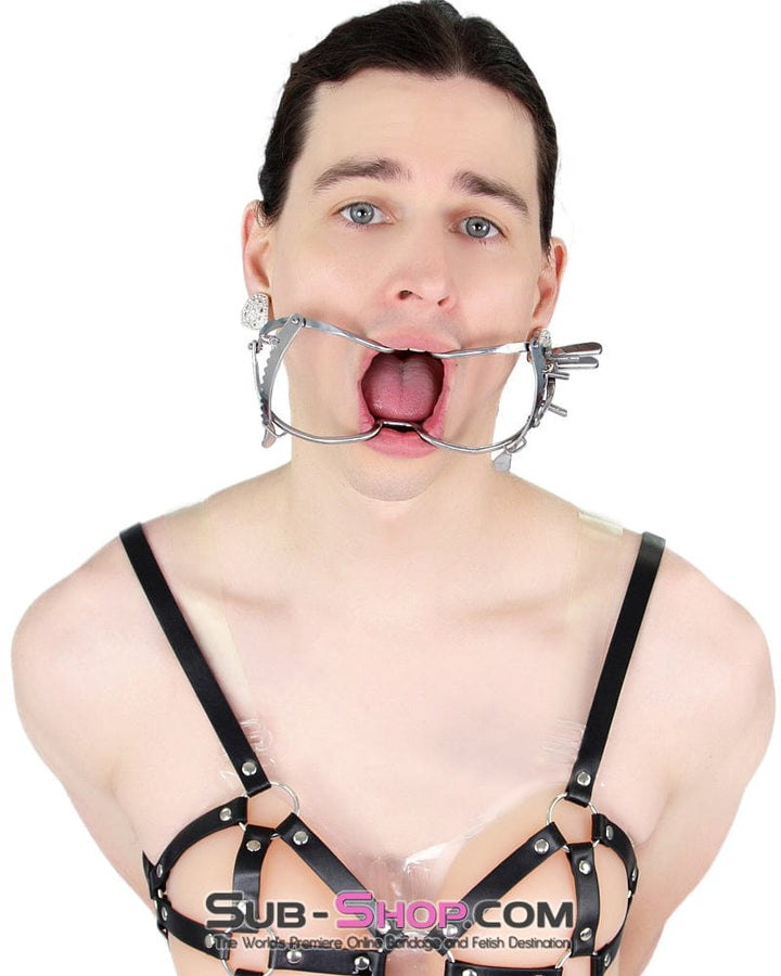 0486S-SIS      Forced Sissy Open Wide Mouth Spreader Sissy   , Sub-Shop.com Bondage and Fetish Superstore