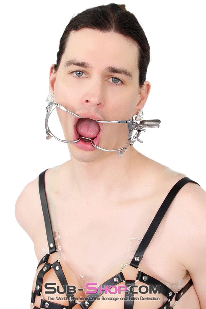 0486S-SIS      Forced Sissy Open Wide Mouth Spreader Sissy   , Sub-Shop.com Bondage and Fetish Superstore