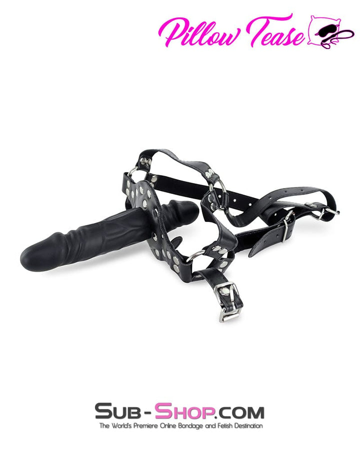 0532DL      Penis Gag Trainer with External Dildo, Black Gags   , Sub-Shop.com Bondage and Fetish Superstore