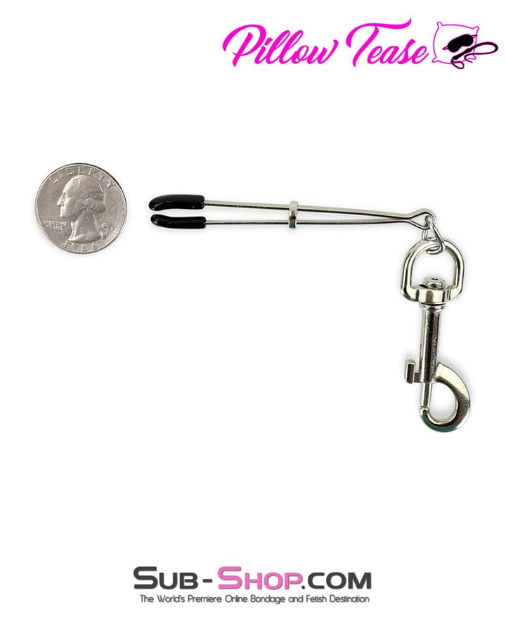 0550M      Tweezer Nipple Clamps with Snap Hook Weight Hanging Rings Nipple Clamp   , Sub-Shop.com Bondage and Fetish Superstore