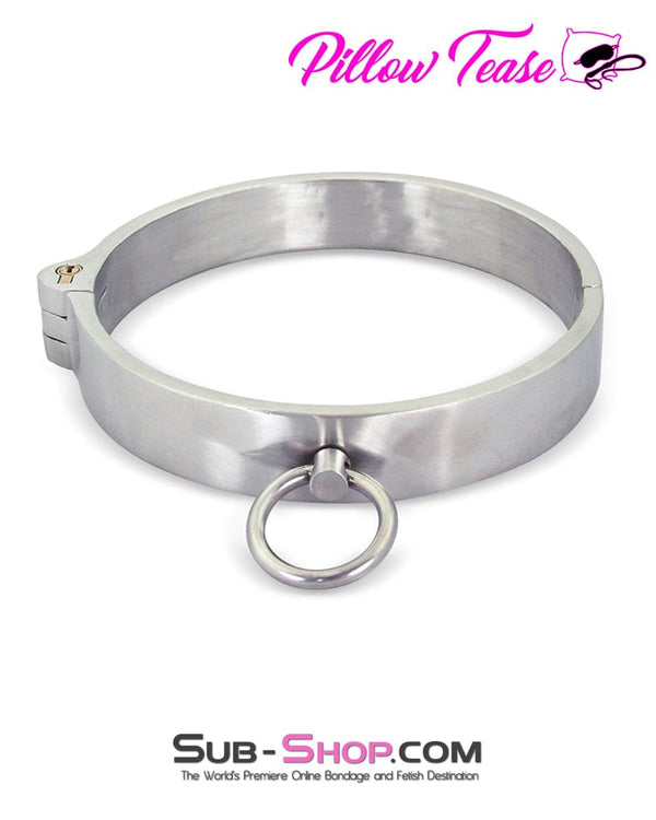 0634AR      Stainless Steel Lock and Keys Bondage Slave Collar Collar   , Sub-Shop.com Bondage and Fetish Superstore