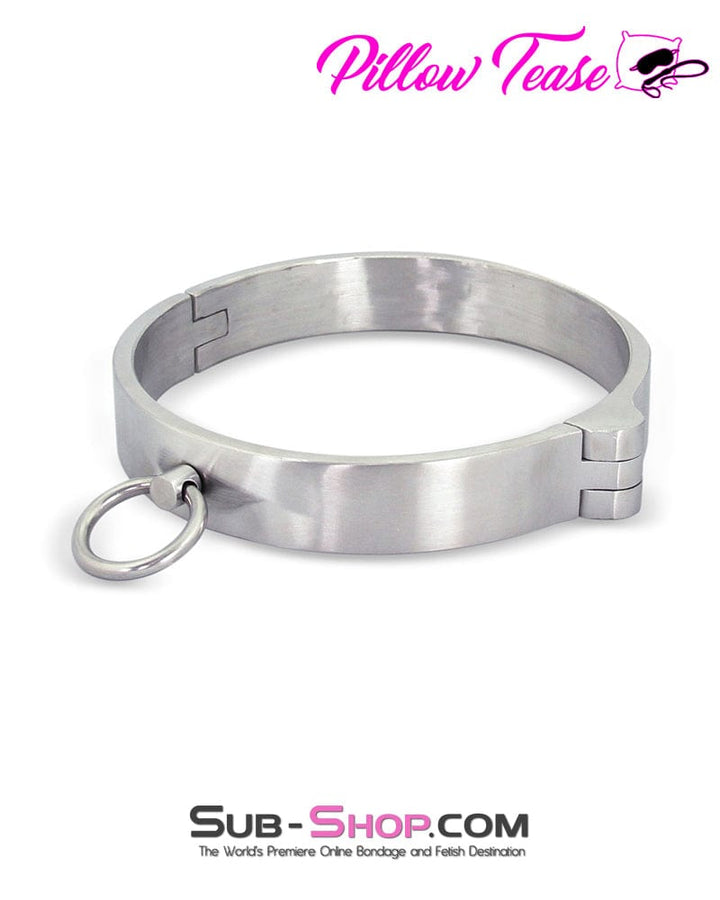 0634AR      Stainless Steel Lock and Keys Bondage Slave Collar Collar   , Sub-Shop.com Bondage and Fetish Superstore