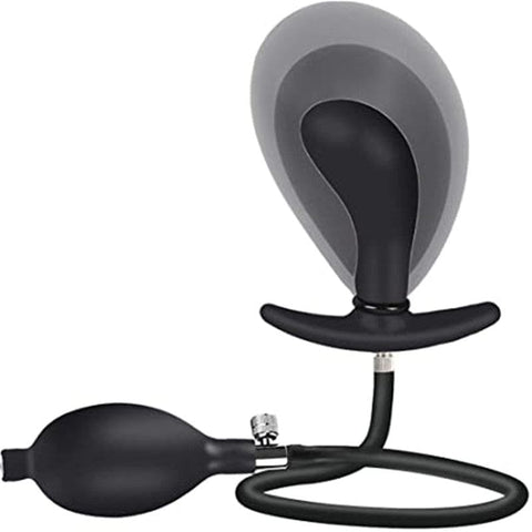 0624M      Inflatable Prostate Massager Plug with Removable Pump Hose Prostate Stimulator   , Sub-Shop.com Bondage and Fetish Superstore