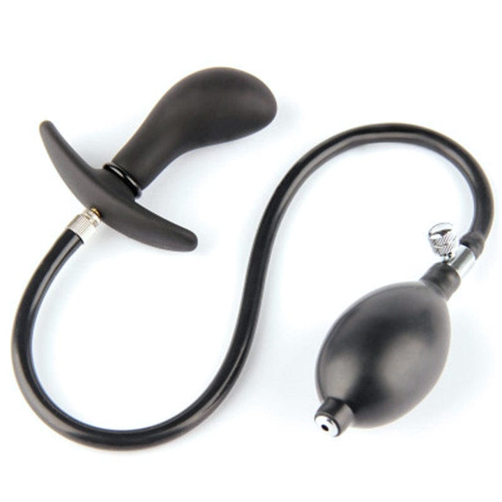 0624M      Inflatable Prostate Massager Plug with Removable Pump Hose Prostate Stimulator   , Sub-Shop.com Bondage and Fetish Superstore