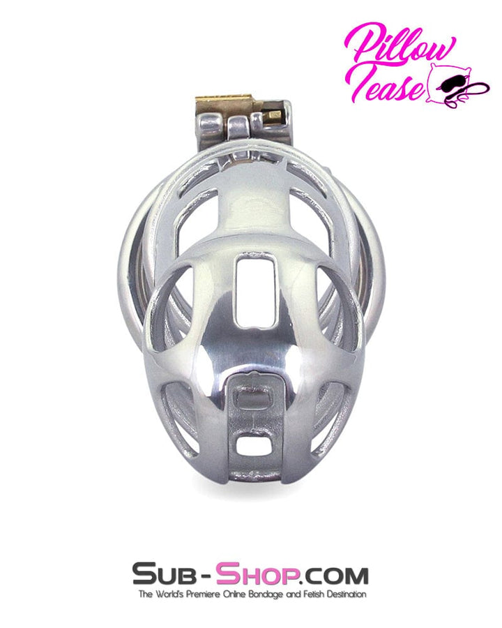 0718AR      Rock Hard Locking Steel Male Teasing Chastity Cage - MEGA Deal MEGA Deal   , Sub-Shop.com Bondage and Fetish Superstore