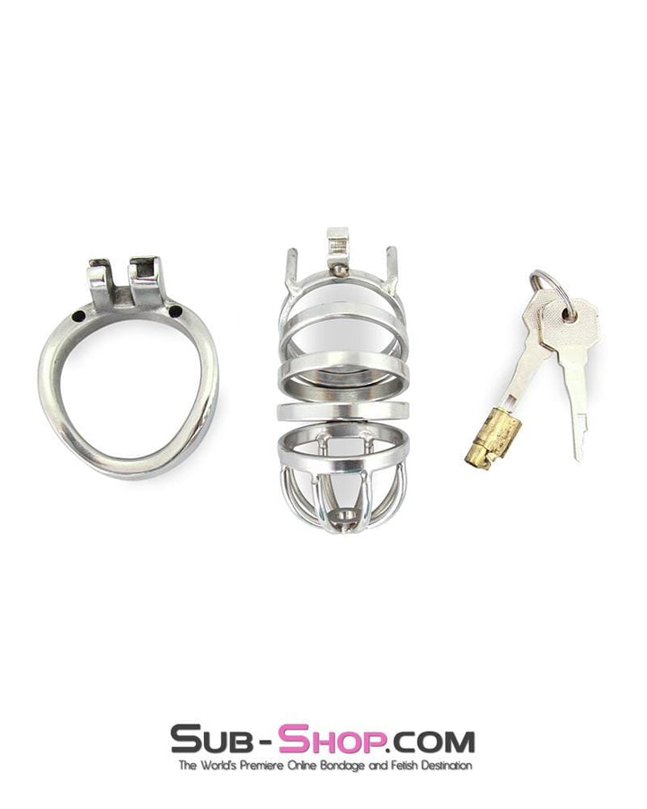 0900RS      Mini Manhood Tease and Torment High Security Steel Locking Male Chastity Device - MEGA Deal MEGA Deal   , Sub-Shop.com Bondage and Fetish Superstore