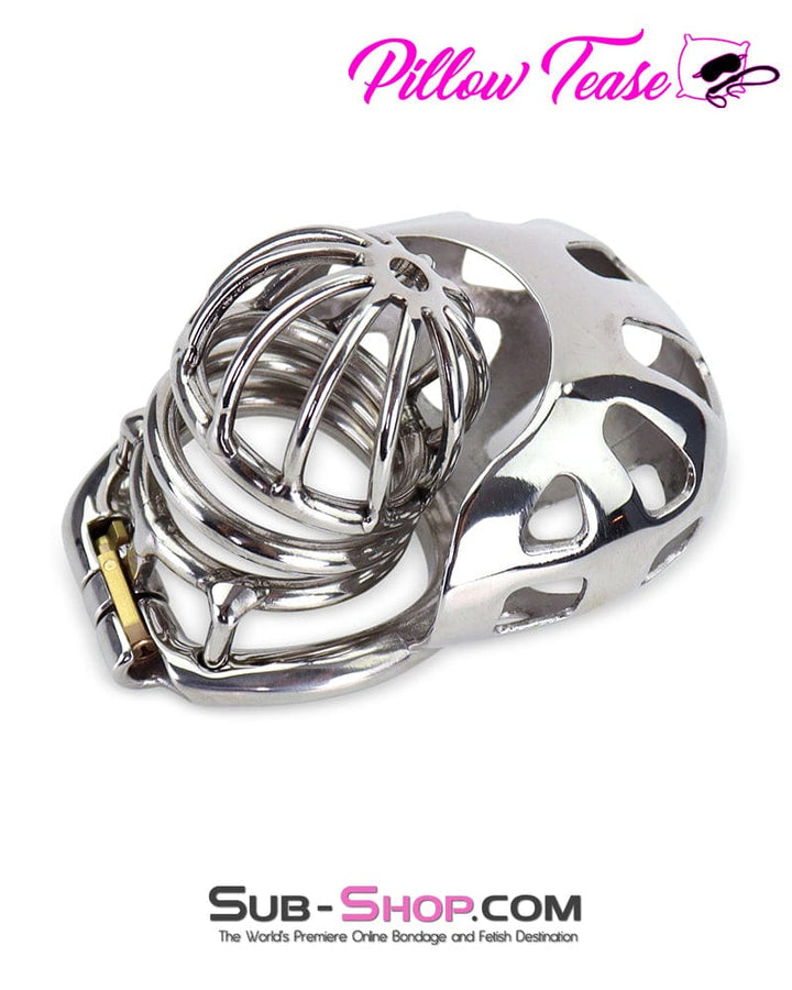 0974AR-SIS      Steel Ball Trap Wire Mesh Teasing Sissy Cock Cage Chastity Sissy   , Sub-Shop.com Bondage and Fetish Superstore