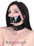 0607A      Something Shiny Black Luxe PVC Collar Collar   , Sub-Shop.com Bondage and Fetish Superstore