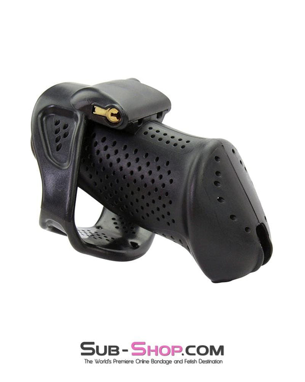 1304AR      Mistresses Slave Black High Security Ventilated Locking Male Chastity Device Chastity   , Sub-Shop.com Bondage and Fetish Superstore