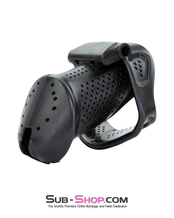 1304AR      Mistresses Slave Black High Security Ventilated Locking Male Chastity Device - MEGA Deal MEGA Deal   , Sub-Shop.com Bondage and Fetish Superstore