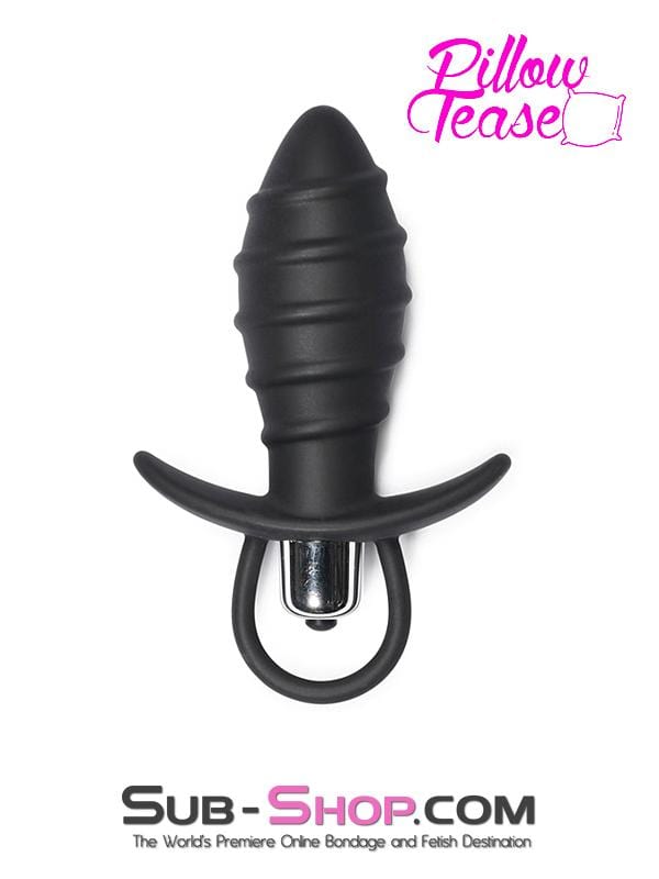 1309M      The Pacifier Ribbed Vibrating Butt Plug - LAST CHANCE - Final Closeout! Black Friday Blowout   , Sub-Shop.com Bondage and Fetish Superstore