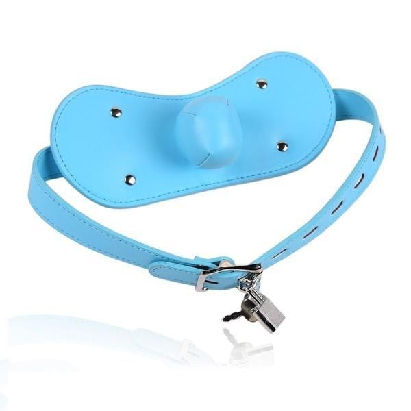 1322MQ      Stuff It Good Locking Tiffany Muffler Panel Strap Stuffed Ball Gag Gags   , Sub-Shop.com Bondage and Fetish Superstore