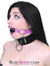 0607A      Something Shiny Black Luxe PVC Collar Collar   , Sub-Shop.com Bondage and Fetish Superstore