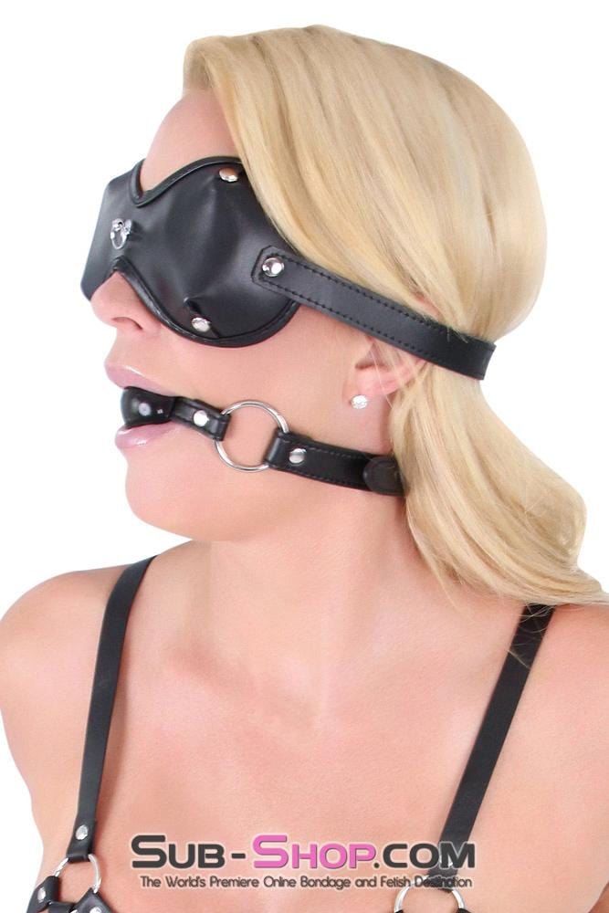 2520LT      MMMPHH Black Locking Leatherette Small Ballgag - MEGA Deal MEGA Deal   , Sub-Shop.com Bondage and Fetish Superstore