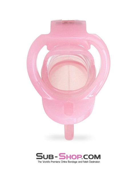 1358AR      Sissy Cock Blocker Silicone Tease and Torment Locking Male Chastity with Ball Divider - MEGA Deal MEGA Deal   , Sub-Shop.com Bondage and Fetish Superstore