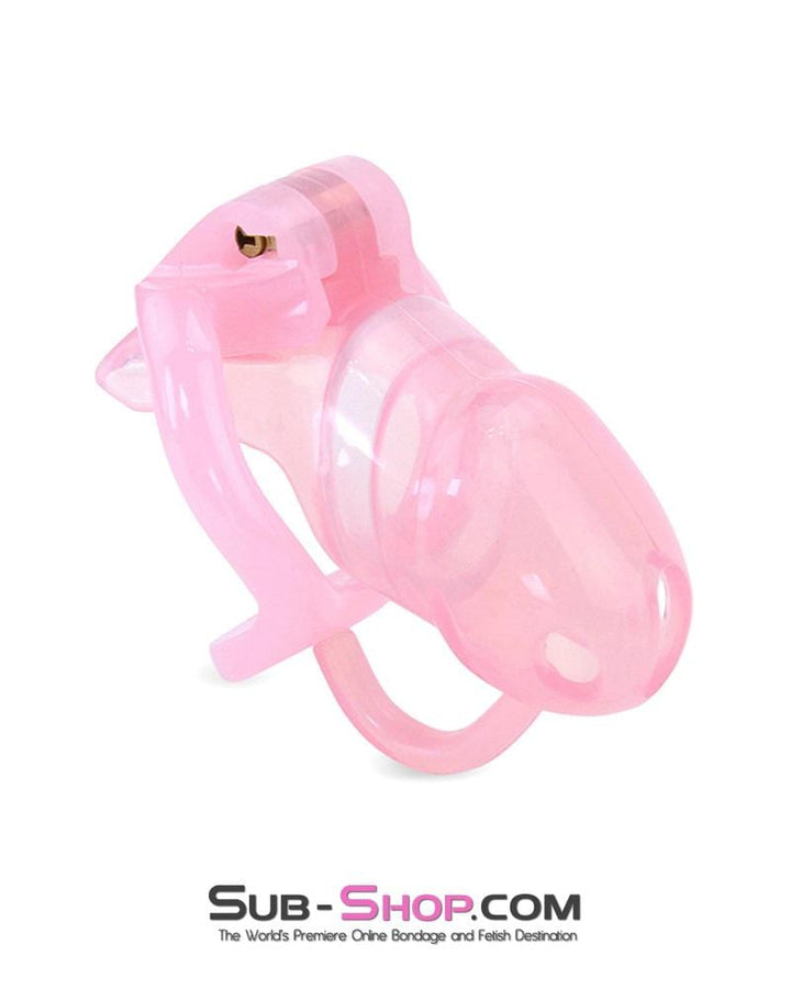 1359AR      Little Sissy Cock Blocker Silicone Locking Male Chastity with Ball Divider - MEGA Deal MEGA Deal   , Sub-Shop.com Bondage and Fetish Superstore