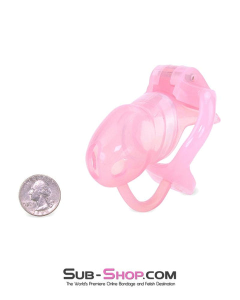 1359AR      Little Sissy Cock Blocker Silicone Locking Male Chastity with Ball Divider - MEGA Deal MEGA Deal   , Sub-Shop.com Bondage and Fetish Superstore