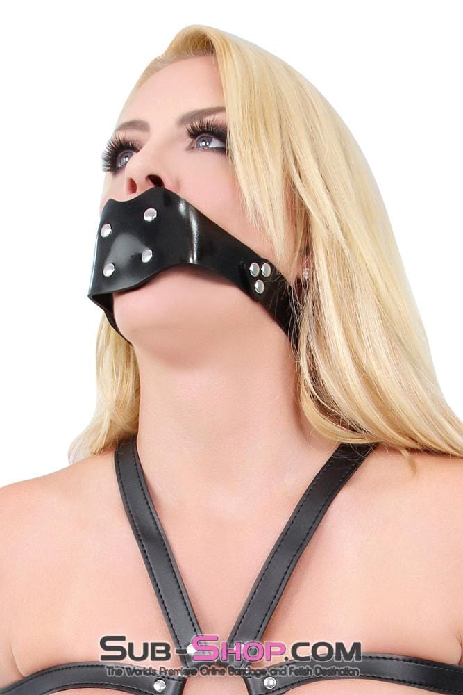 1416A      Rubberized Locking Rubber Penis Panel Gag Gags   , Sub-Shop.com Bondage and Fetish Superstore