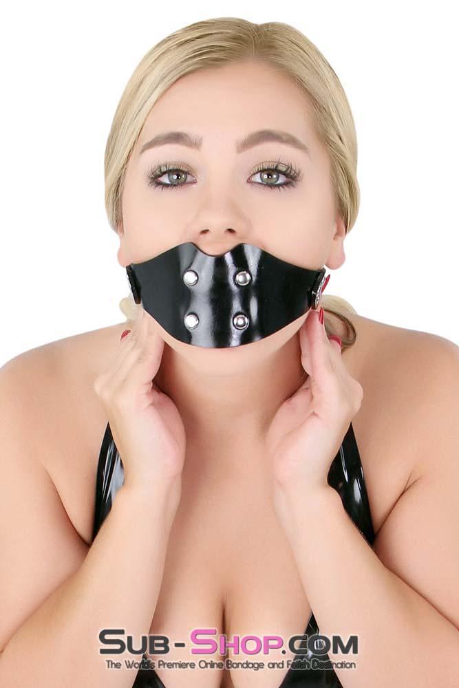 1416A      Rubberized Locking Rubber Penis Panel Gag Gags   , Sub-Shop.com Bondage and Fetish Superstore