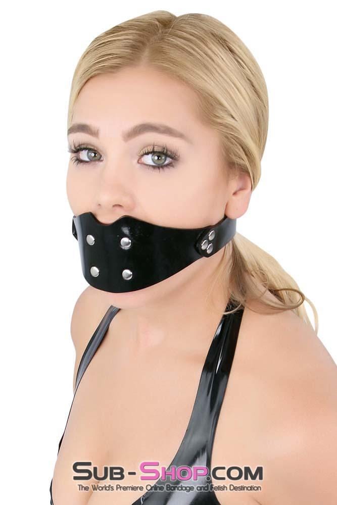 1416A      Rubberized Locking Rubber Penis Panel Gag Gags   , Sub-Shop.com Bondage and Fetish Superstore