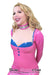 1417R-SIS      Sissy Pink Rubber Lined Locking Stainless Steel Collar Sissy   , Sub-Shop.com Bondage and Fetish Superstore