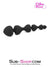 1426M      Black Silicone Heart Beaded Anal Massager - MEGA Deal MEGA Deal   , Sub-Shop.com Bondage and Fetish Superstore