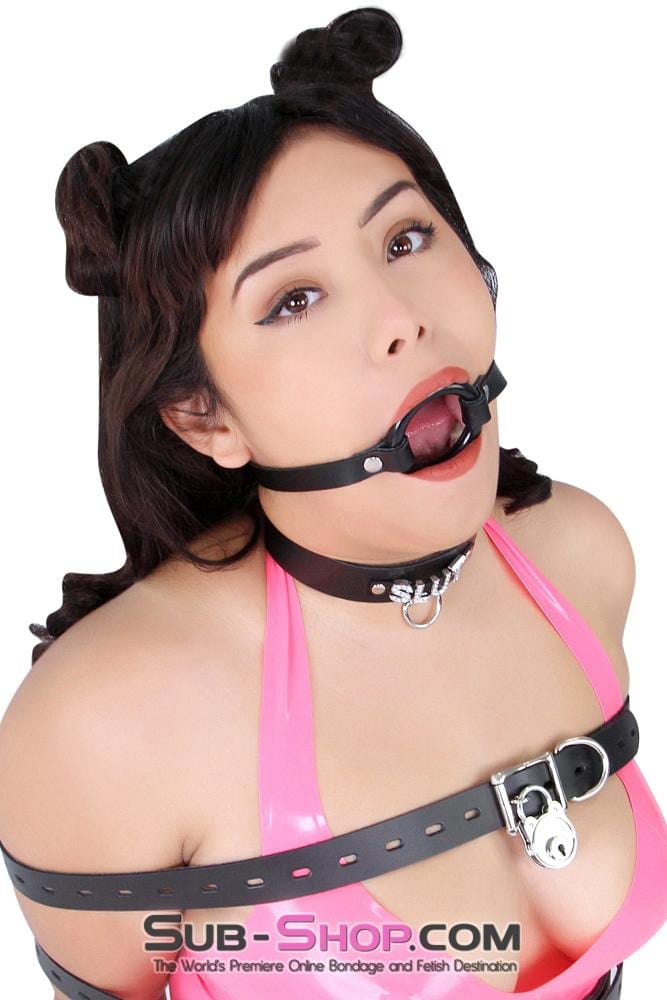 1442A-L      Smooth Plastic Ring Gag, Large Ring Gags   , Sub-Shop.com Bondage and Fetish Superstore
