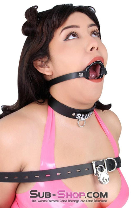 1442A-L      Smooth Plastic Ring Gag, Large Ring Gags   , Sub-Shop.com Bondage and Fetish Superstore