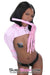7039MH-SIS      Forced Sissy Pink Open Breast Locking Armbinder Top Sissy   , Sub-Shop.com Bondage and Fetish Superstore