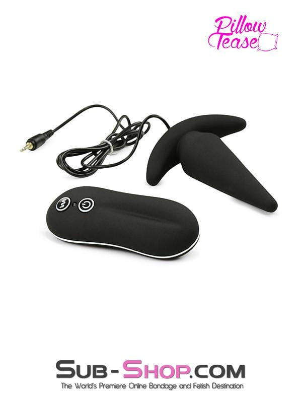 1482M      Silicone Anal Mini Rocket Vibrating Butt Plug, Black Anal Toys   , Sub-Shop.com Bondage and Fetish Superstore
