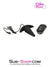 1482M-SIS      Silicone Anal Mini Rocket Vibrating Sissy Gurl Butt Plug, Black Sissy   , Sub-Shop.com Bondage and Fetish Superstore