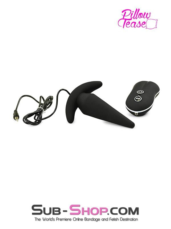 1482M      Silicone Anal Mini Rocket Vibrating Butt Plug, Black Anal Toys   , Sub-Shop.com Bondage and Fetish Superstore