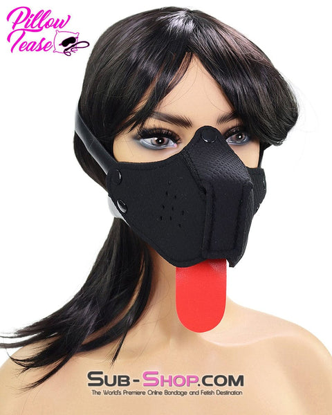 1491DL      Puppy Slave Mask with Tongue Gags   , Sub-Shop.com Bondage and Fetish Superstore