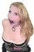 1495A-SIS      Sissy Wench Clearly Wide Open Luxe Clear PVC Wide Strap Plastic Ring Gag Sissy   , Sub-Shop.com Bondage and Fetish Superstore
