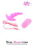 1503M-SIS      Sissy Pink Thriller Vibrating Graduated Silicone P-Spot Anal Plug Sissy   , Sub-Shop.com Bondage and Fetish Superstore