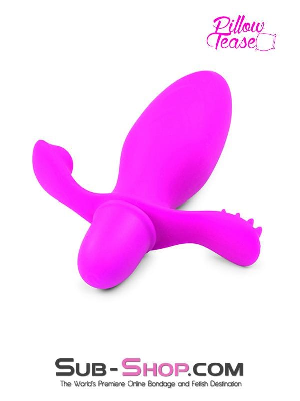1513M      10 Function Silicone Anal Vibrator with Perineum Stimulator Anal Toys   , Sub-Shop.com Bondage and Fetish Superstore