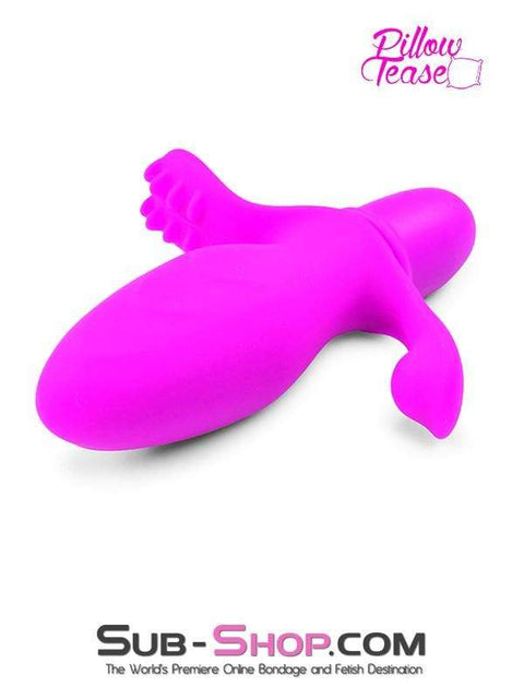 1513M-SIS      Pink Sissy Floozy 10 Function Silicone Anal Vibrator with Perineum Stimulator Sissy   , Sub-Shop.com Bondage and Fetish Superstore