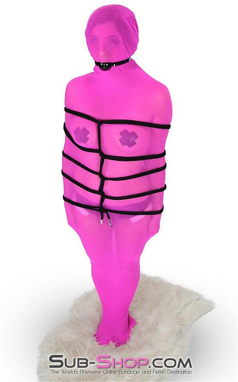1517DL      Sheer Encasement Pink Silk Full Body Sack Body Sack   , Sub-Shop.com Bondage and Fetish Superstore