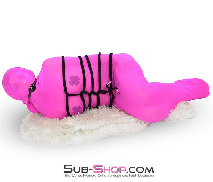 1517DL Sheer Encasement Pink Silk Full Body Sack Body Sack , Sub-Shop.com Bondage and Fetish Superstore