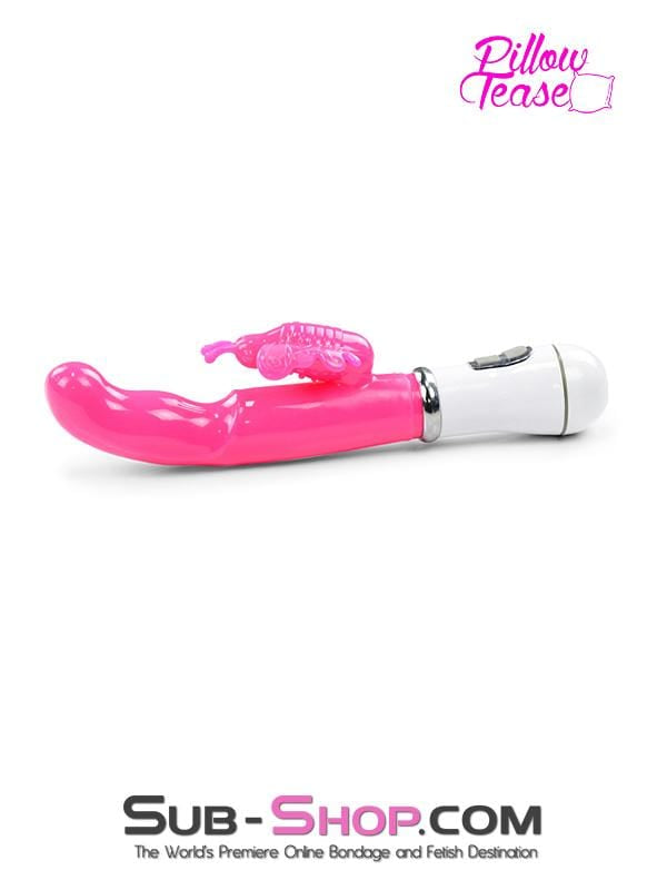 1518M      Flutter & Throb Soft Pink Vibrator with Butterfly Clit Stimulator - LAST CHANCE - Final Closeout! MEGA Deal   , Sub-Shop.com Bondage and Fetish Superstore