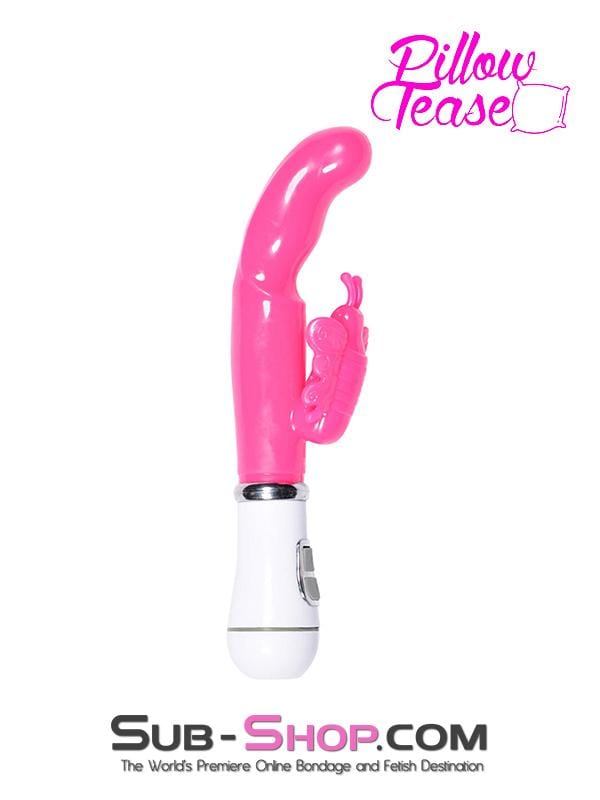 1518M      Flutter & Throb Soft Pink Vibrator with Butterfly Clit Stimulator - LAST CHANCE - Final Closeout! MEGA Deal   , Sub-Shop.com Bondage and Fetish Superstore