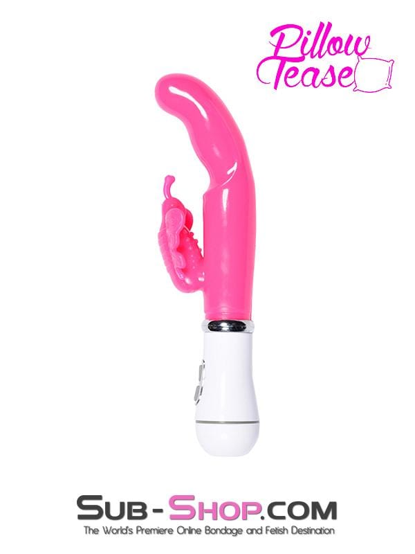 1518M      Flutter & Throb Soft Pink Vibrator with Butterfly Clit Stimulator - LAST CHANCE - Final Closeout! MEGA Deal   , Sub-Shop.com Bondage and Fetish Superstore