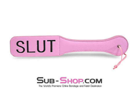 1528DL      SLUT Princess Pink Paddle Paddle   , Sub-Shop.com Bondage and Fetish Superstore