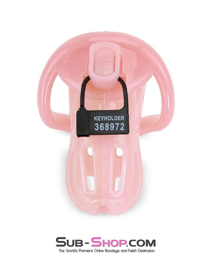 1533AR-SIS      Prison Sissy Bitch Pink Jailhouse Cock Locking Male Chastity Cage Sissy   , Sub-Shop.com Bondage and Fetish Superstore