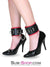 1537M      Plush Cuffs Locking Fur Lined Red & Black Ankle Bondage Cuffs Cuffs   , Sub-Shop.com Bondage and Fetish Superstore