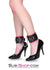 1537M      Plush Cuffs Locking Fur Lined Red & Black Ankle Bondage Cuffs Cuffs   , Sub-Shop.com Bondage and Fetish Superstore