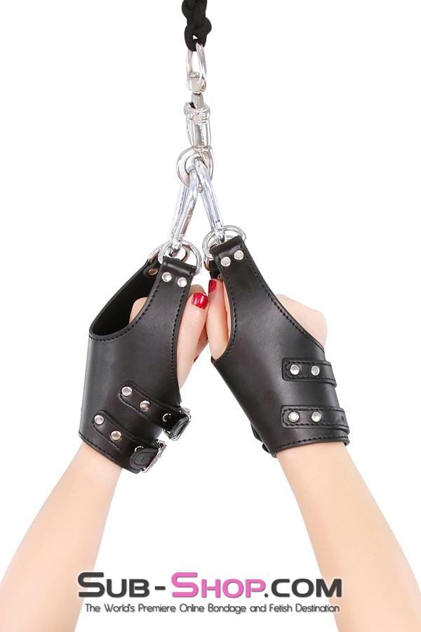 1545DL      Beginner’s Double Buckle Suspension Wrist Cuffs Wrist and Ankle Bondage   , Sub-Shop.com Bondage and Fetish Superstore