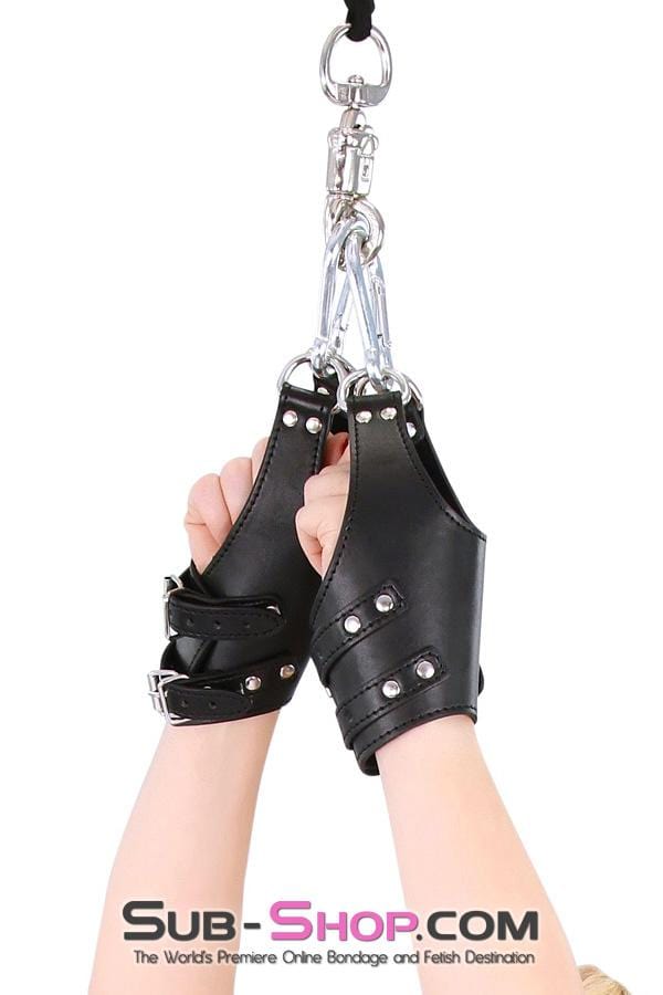 1545DL      Beginner’s Double Buckle Suspension Wrist Cuffs Wrist and Ankle Bondage   , Sub-Shop.com Bondage and Fetish Superstore