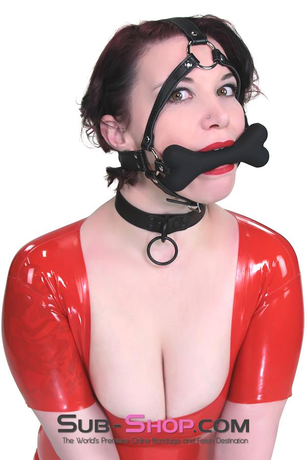 8991DL      Obedience Trainer Puppy Play Bone Gag Trainer Gags   , Sub-Shop.com Bondage and Fetish Superstore