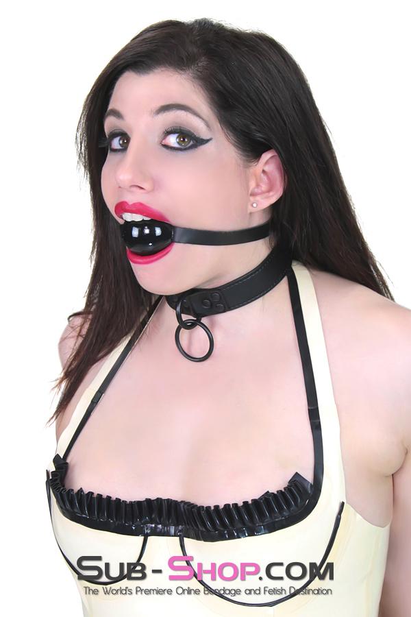1547DL      Blackline Bondage Slave Collar and Leash Set Collar   , Sub-Shop.com Bondage and Fetish Superstore